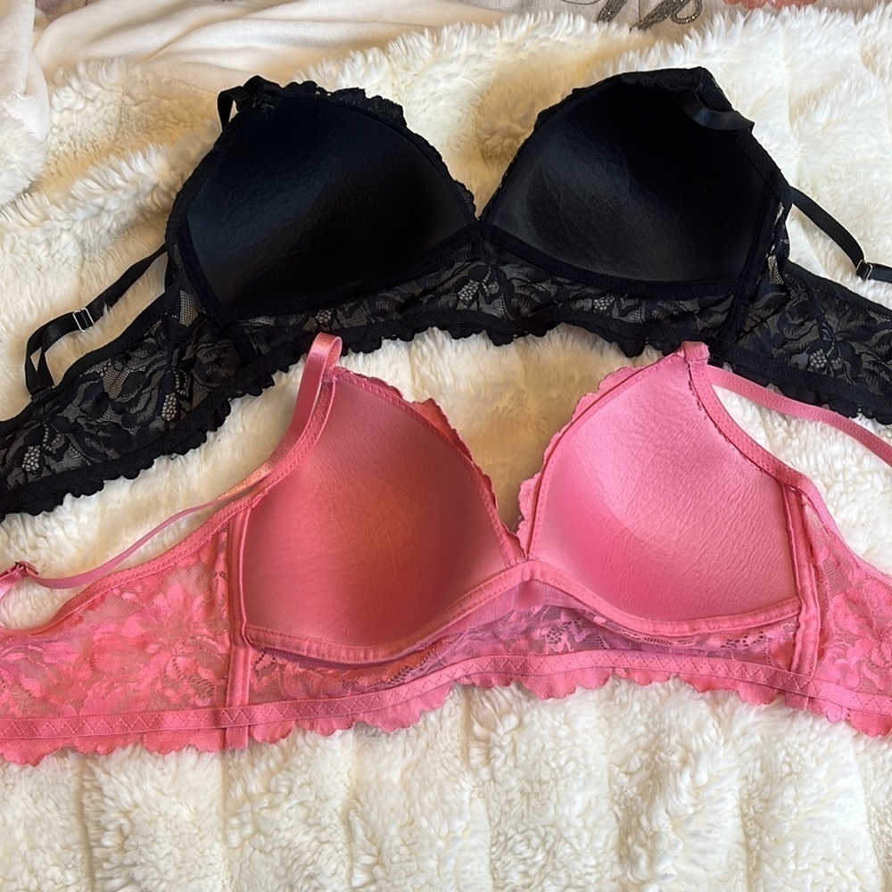 Two Lacy XL Bralettes - Picture 7 of 9